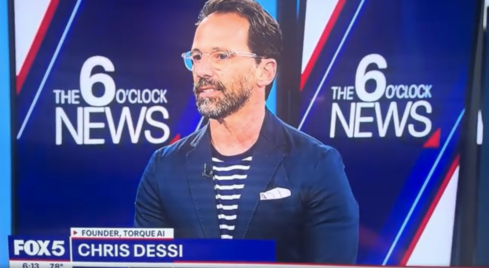 Chris Dessi live on FOX 5 New York's 6 O'Clock News